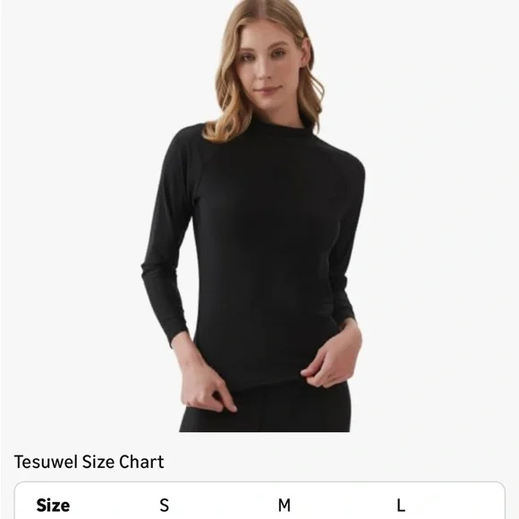 Women's Black Long Sleeve Rash Guard NWT - Picture 4 of 5